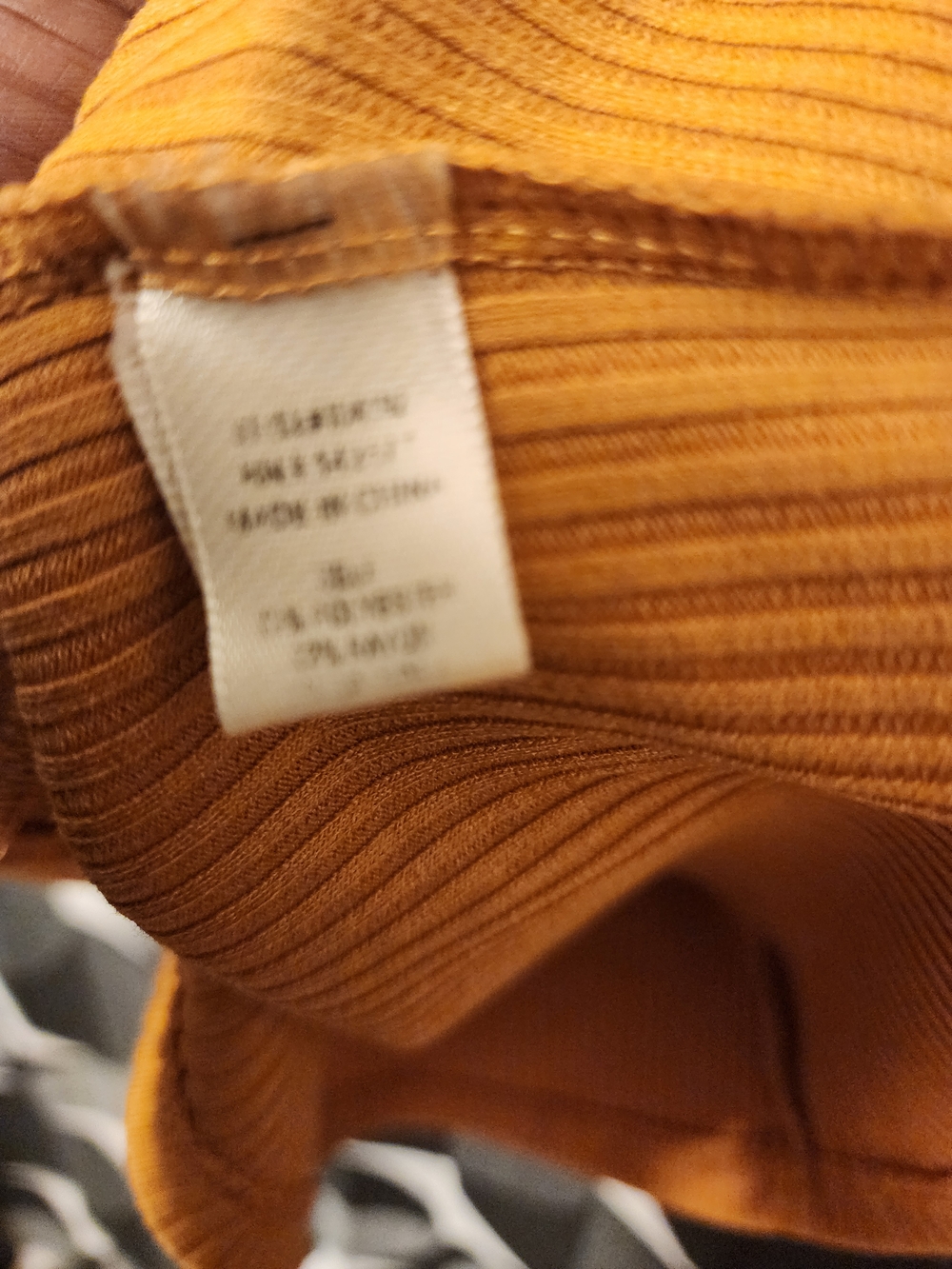 Iris Mustard Ribbed Zip-Front Mini Dress - Picture 4 of 5